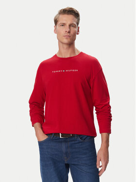 Tommy Hilfiger Tommy Hilfiger Тениска с дълъг ръкав UM0UM04014 Червен Regular Fit
