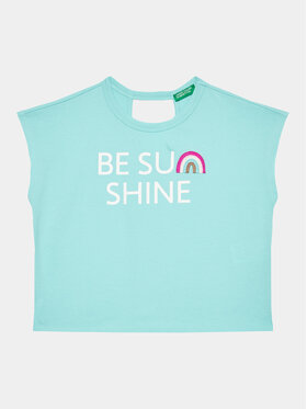 United Colors Of Benetton United Colors Of Benetton Футболка 3096C10BW Голубий Regular Fit
