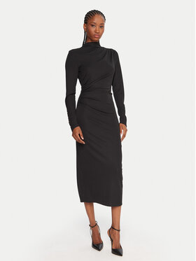 Fracomina Fracomina Rochie cocktail FS25WD2007W62601 Negru Slim Fit