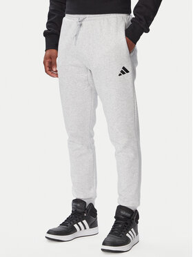 adidas adidas Pantaloni trening Essentials Feelcozy Fleece JE3819 Gri deschis Regular Fit