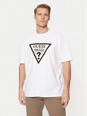 Guess Guess Tričko M5RI91 KAC30 Biela Oversize