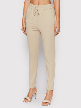 ONLY ONLY Παντελόνι υφασμάτινο Poptrash 15115847 Μπεζ Slim Fit