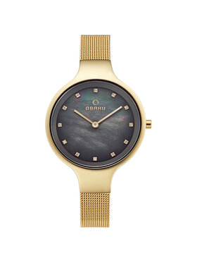 Obaku Obaku Zegarek V173LXGJMG Złoty