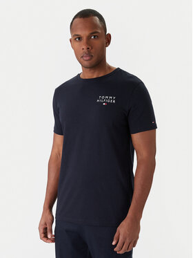 Tommy Hilfiger Tommy Hilfiger T-Shirt UM0UM02916 Tmavomodrá Regular Fit