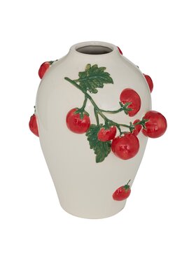MIAhome MIAhome Wazon ceramiczny z gałązkami pomidorów POMODORI Beżowy
