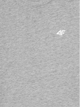 4F T-shirt 4FJWMM00TTSHF1658 Siva Slim Fit