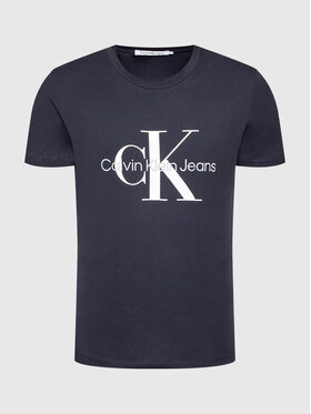 Calvin Klein Jeans T-shirt J30J320935 Tamnoplava Slim Fit