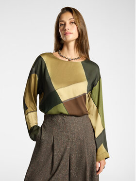 Elena Mirò Elena Mirò Blusa 2026Z000081N041 Verde Boxy Fit