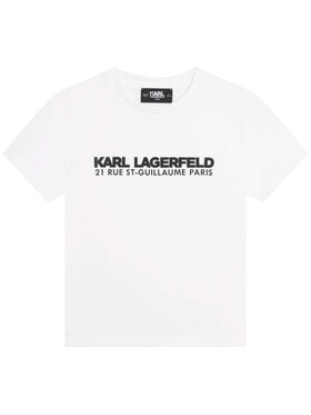 KARL LAGERFELD KARL LAGERFELD T-Shirt Z25393/10P Biały Regular Fit