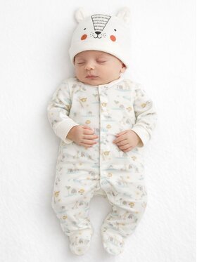 minoti minoti Zestaw prezentowy NOSBABYPACK4 Écru Regular Fit