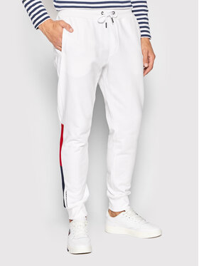 Tommy Hilfiger Tommy Hilfiger Παντελόνι φόρμας Jacquard MW0MW24537 Λευκό Regular Fit