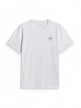 4F 4F T-Shirt WHEEL & WAVE Biały Relaxed Fit
