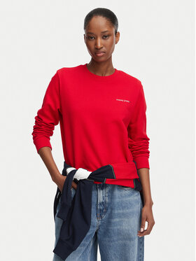 Tommy Jeans Tommy Jeans Jopa Ess Logo DW0DW22829 Temno rdeča Regular Fit