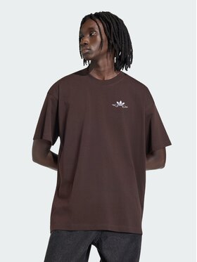 adidas adidas T-Shirt 162213 Brązowy Oversize