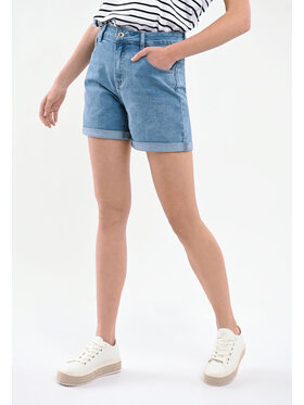 Volcano Volcano Szorty jeansowe E-TALLY Niebieski Regular Fit