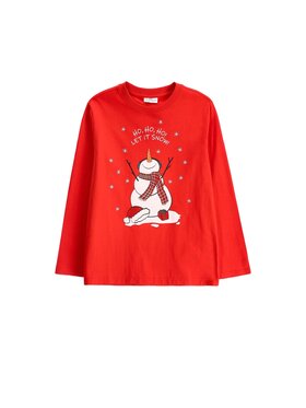 Coccodrillo Coccodrillo Longsleeve ZC6143102MER-009 Czerwony Regular Fit