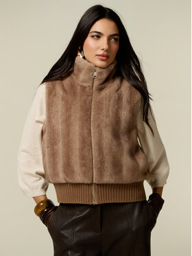 Oltre Oltre Płaszcz zimowy L030R000095N002 Kremowy Regular Fit