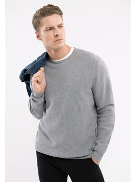 Volcano Volcano Sweter S-BRADY Szary Regular Fit