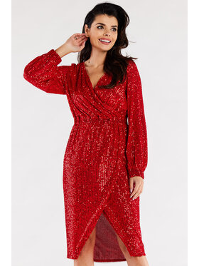 Awama Awama Abito da sera A565 Rosso Basic Fit