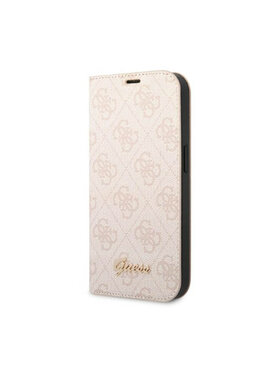 Guess Guess Etui na telefon 4G Metal Camera Outline Booktype Case Różowy