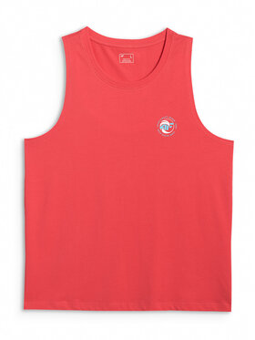 4F 4F Tank top SUMMER CODE Koralowy Regular Fit