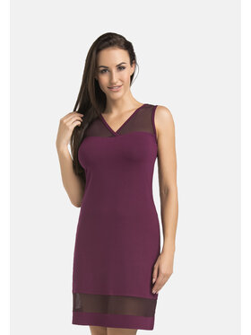 Teyli Teyli Koszula nocna 218 Fioletowy Regular Fit
