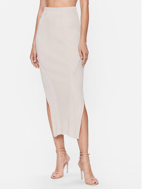 Calvin Klein Calvin Klein Pouzdrová sukně Iconic K20K205718 Šedá Slim Fit
