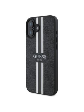 Guess Guess Etui na telefon 4G Printed Stripes Czarny