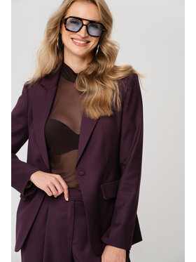 blue shadow blue shadow Marynarka Marietta Fioletowy Regular Fit