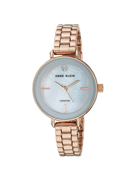 Anne Klein Anne Klein Zegarek AK-3386LGRG Różowe złoto