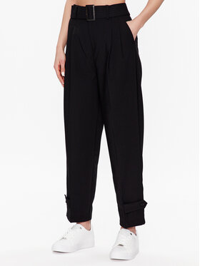 United Colors Of Benetton United Colors Of Benetton Spodnie materiałowe 4LKVDF038 Czarny Relaxed Fit