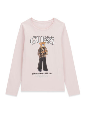 Guess Guess Bluză J6BI12 K5793 Roz deschis Regular Fit