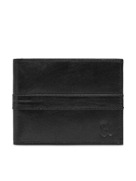 Semi Line Semi Line Голям мъжки портфейл P8265-0 Черен