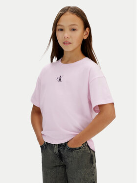 Calvin Klein Jeans Calvin Klein Jeans T-Shirt Logo IG0IG02136 Różowy Boxy Fit