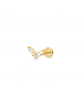 ANIA KRUK ANIA KRUK Piercing SRUKC0922Z Żółte złocenie