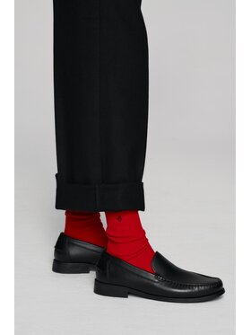 B SIDES B SIDES Skarpety długie MERINO UNISEX Czerwony