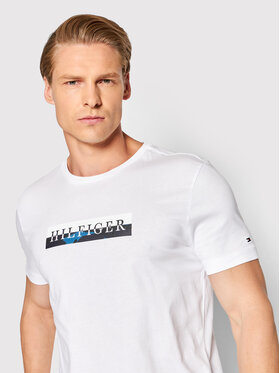 Tommy Hilfiger Tommy Hilfiger T-shirt Camo MW0MW24548 Bianco Regular Fit