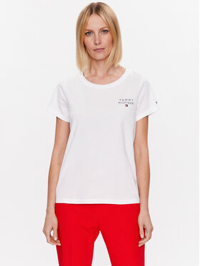 Tommy Hilfiger Tommy Hilfiger Tričko UW0UW04525 Biela Relaxed Fit