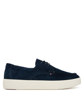 Tommy Hilfiger Tommy Hilfiger Pantofi Casual Suede Stitch Toe Hybrid FM0FM05707 Bleumarin