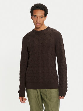 Selected Homme Selected Homme Sweter 16094503 Brązowy Regular Fit