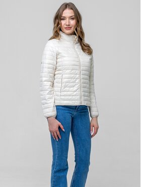Perso Perso Prechodná bunda BLE260049F Svetlo béžová Regular Fit