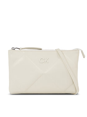 Calvin Klein Ročna Torba Re-Lock Quilt Crossbody K60K611042 Bela