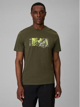 4F 4F T-Shirt TREKKING Khaki Regular Fit