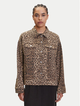 Vero Moda Vero Moda Jeansová bunda Tessa 10329961 Hnědá Oversize