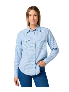 Wrangler Wrangler Koszula 112362595 Niebieski Slim Fit