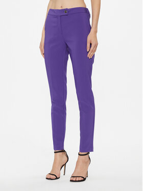 Rinascimento Rinascimento Штани з тканини CFC0116181003 Фіолетовий Regular Fit