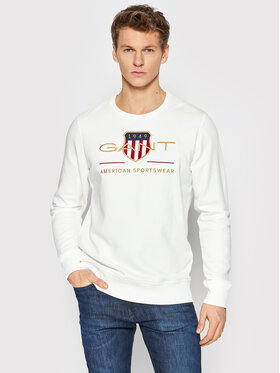 Gant Gant Bluza Archive Shield 2046071 Biały Regular Fit