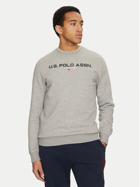 U.S. Polo Assn. U.S. Polo Assn. Džemperis ar kapuci MUP1645 Pelēks Regular Fit