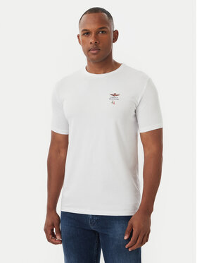 Aeronautica Militare Aeronautica Militare Marškinėliai Girocollo AM1UTI005 Balta Regular Fit