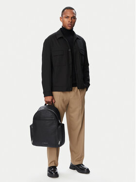 Tommy Hilfiger Tommy Hilfiger Zaino Th Business Leather Backpack AM0AM14684 Nero
